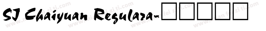 SJ Chaiyuan Regulara字体转换